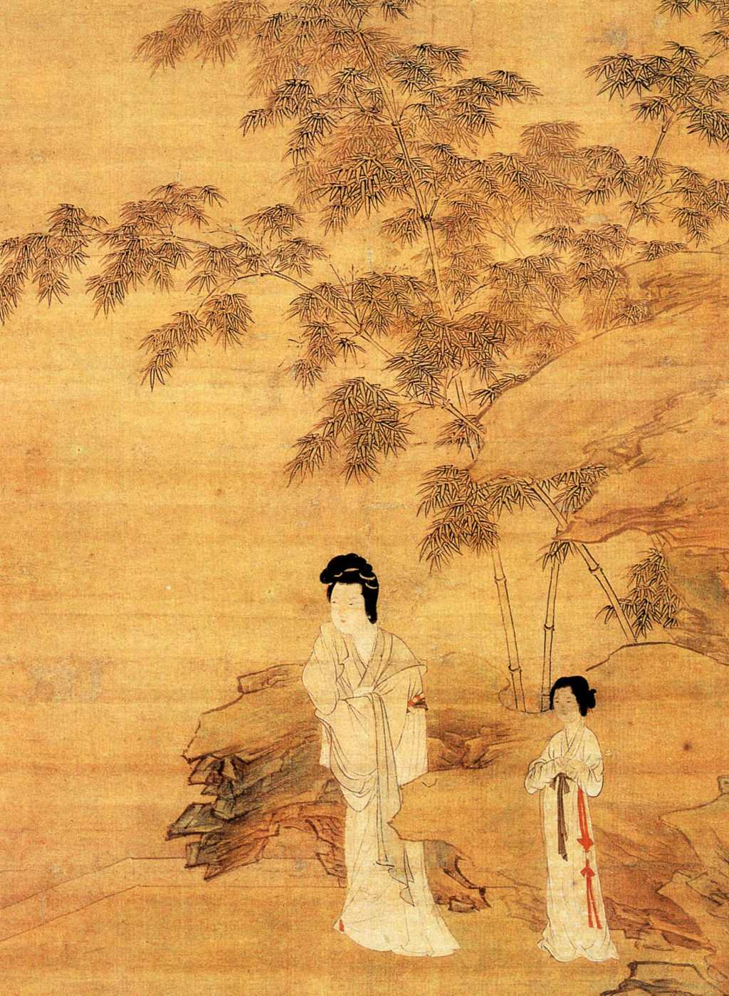 明仇英修竹仕女图- 抖音百科