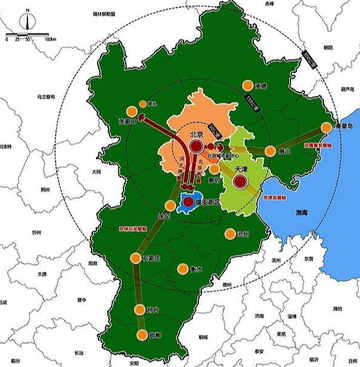 京津冀行政区划图