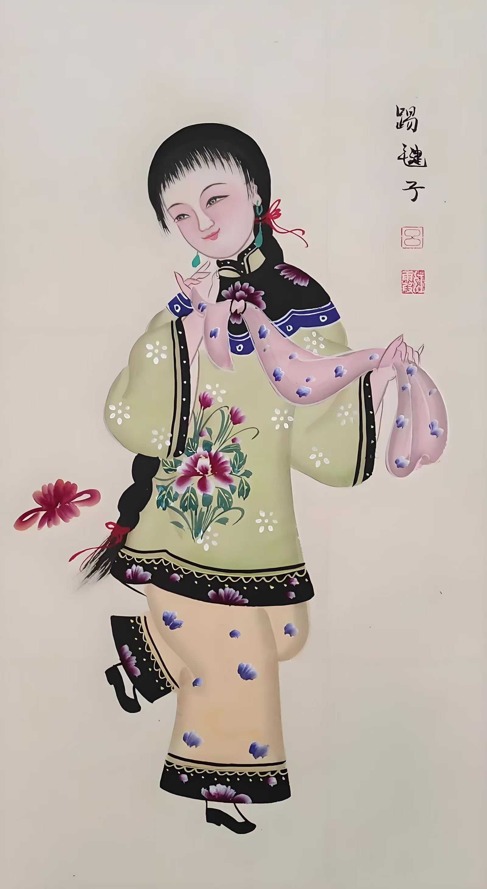 高密扑灰年画仕女，Excel项目代表图 · 开放网络参考