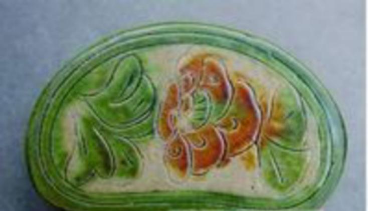 宋磁 宋三彩 中国 宋代 透かしあり 唐三彩 【公式通販】 宋磁 宋三彩