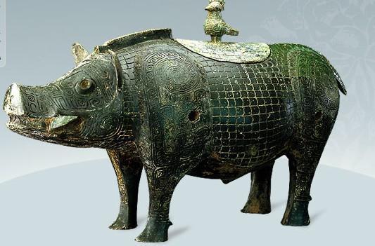 中国古美術【猪尊】西周青銅器 盛酒器 礼器 骨董 純銅製 古美味 時代物 置物 青铜酒器酒以成礼 中国古美術【猪尊】西周青銅器 盛酒