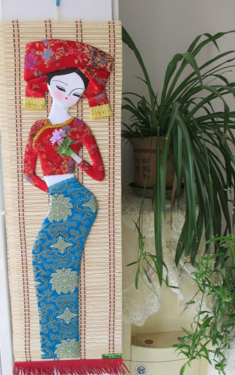 中国骨董 竹絲画簾 ＊中国製造 MADE IN SHANGHAI 【公式通販】