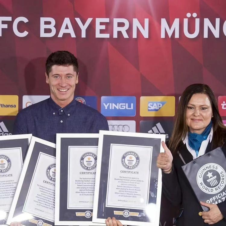 Lewandowski enters Guinness World Record Books