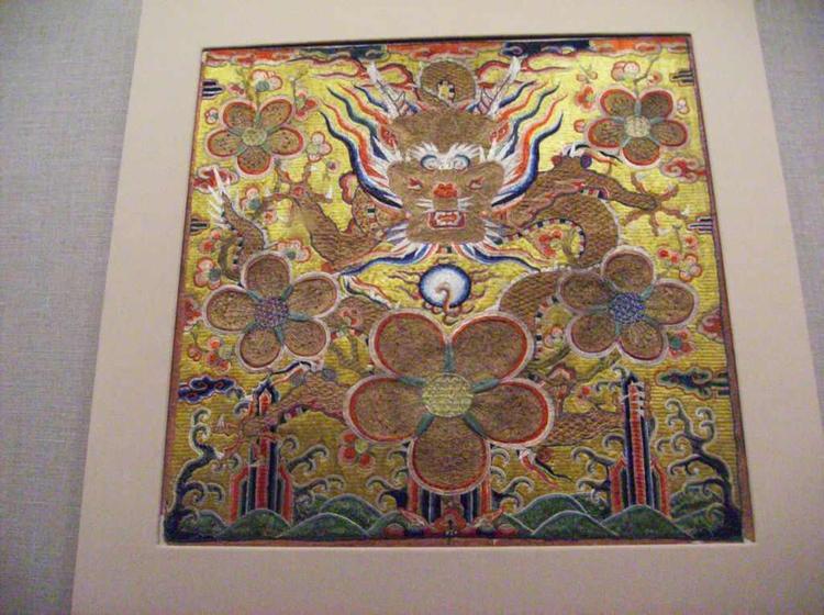 刺綉 中国美術 清時代 官服补子 中国传统刺绣纹样高清官服