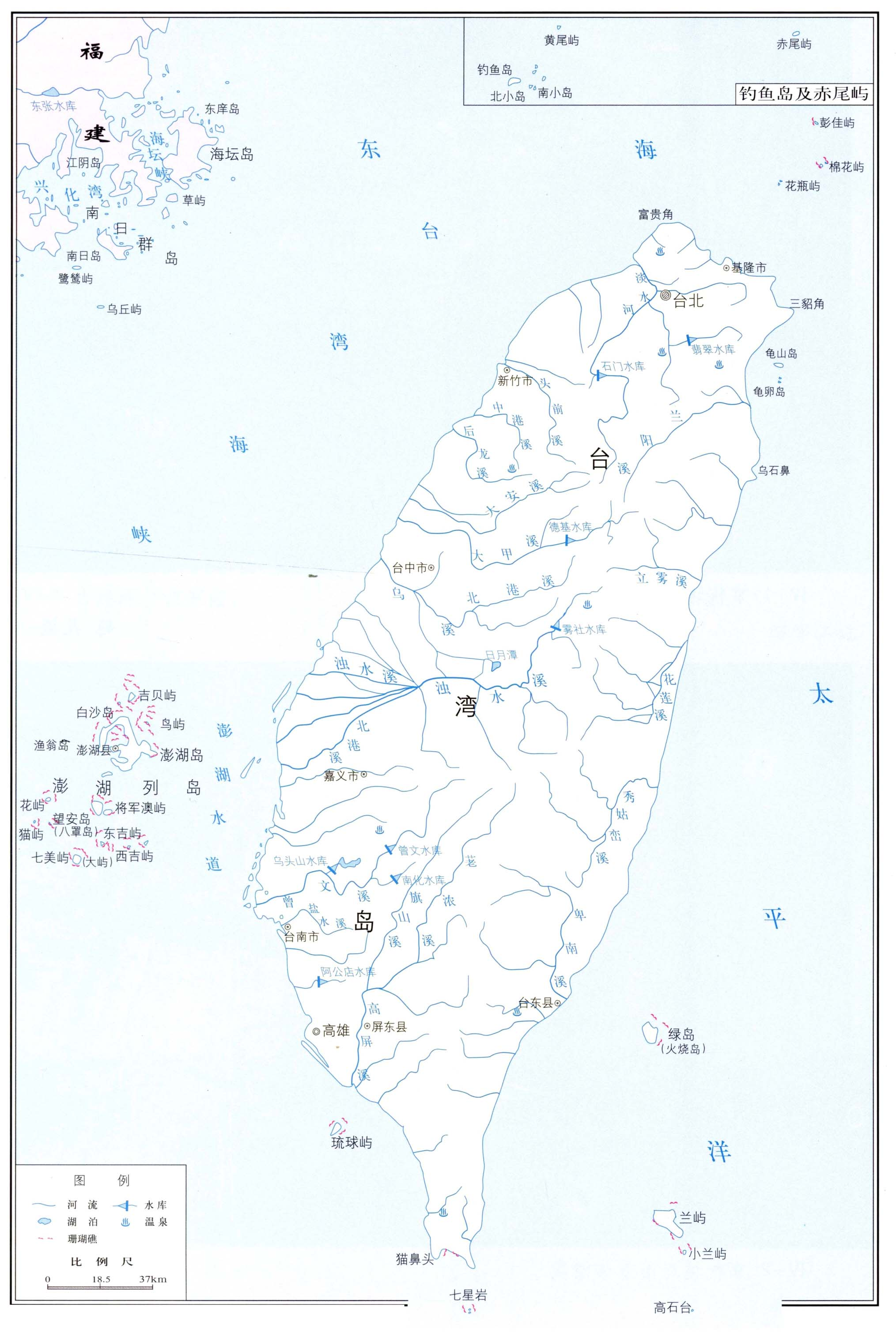 台湾面积有多大？台湾陆地面积和海洋面积到底是多少 ？