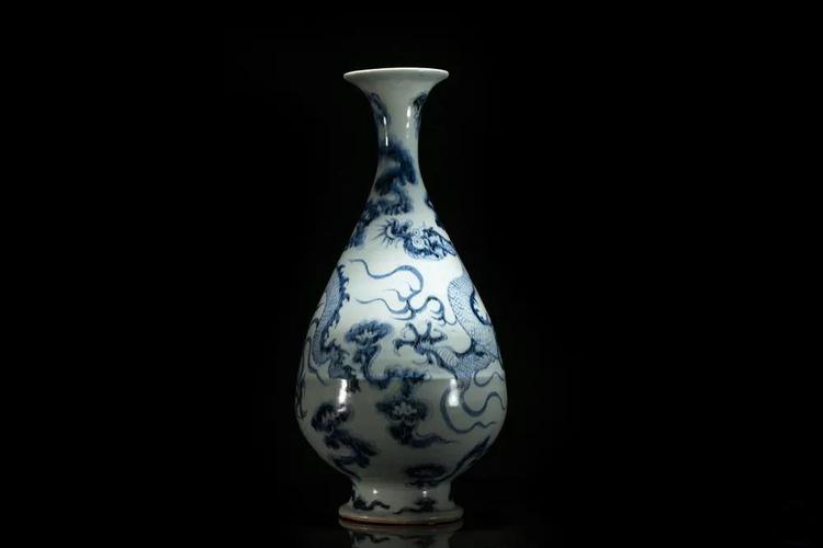 青花云龙纹玉壶春瓶- 抖音百科