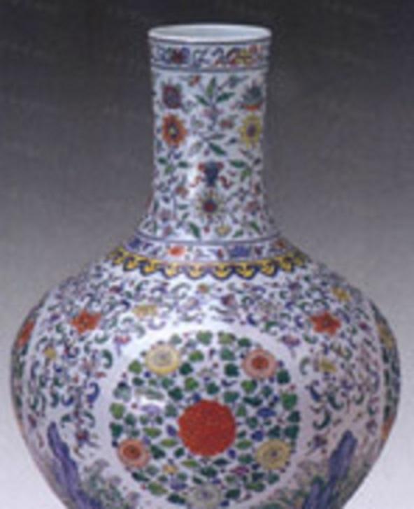 清雍正斗彩团花天球瓶- 抖音百科