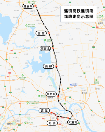 连镇高速铁路-连接江苏连云港与镇江的铁路