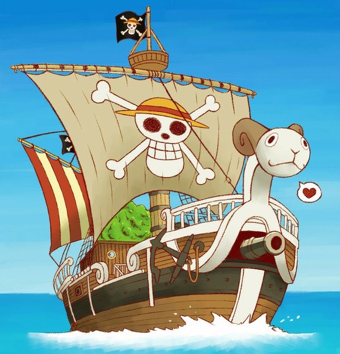 一番の海賊王黄金メリー号壁画 フォトフレーム