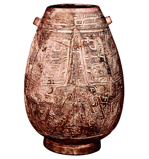 伝統工芸 火鉢 骨董 饕餮紋 雷紋 紋様 彫刻 獣双耳 アンティーク