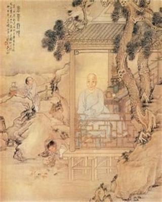 烹茶洗砚图-烹茶洗砚图