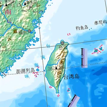 台湾岛-位于中国台湾省、中国陆地面积最大的岛屿