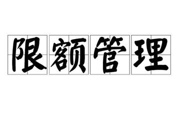 限额管理