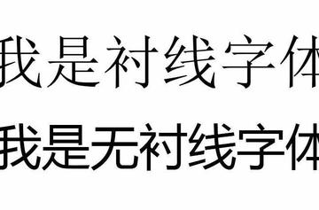 衬线字体-快懂百科