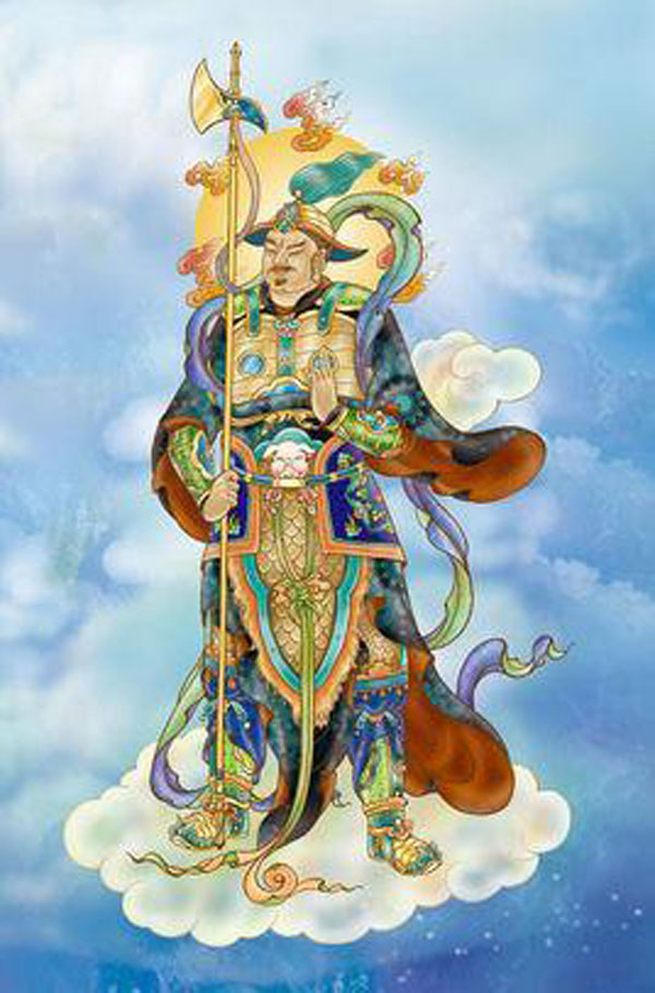 水彩画「十二神将像辰神将」 131010_418362588012448340953_9