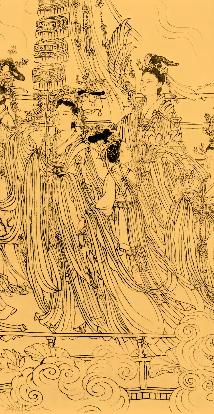吳道子 人物 唐代著名画家绘画大师画史界画圣吴道子_至德天下网
