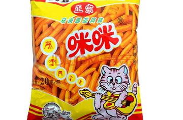 咪咪虾条-以小麦粉等为主材的美食