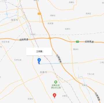 南通市工农路-通州界至裤子港河的道路