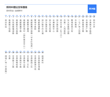 郑州公交60路-赵坡新村至郑州东站的线路