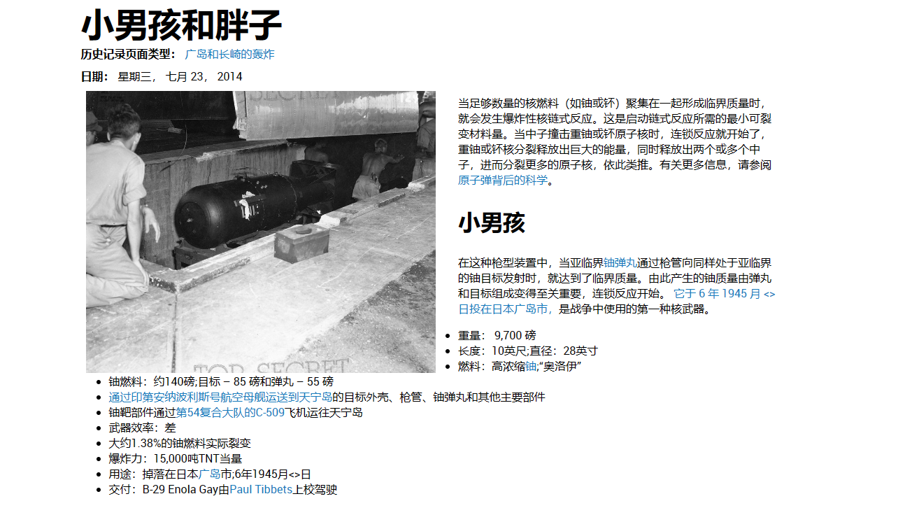 小男孩原子弹- 抖音百科