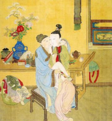 春宵秘戏图-周昉的作品